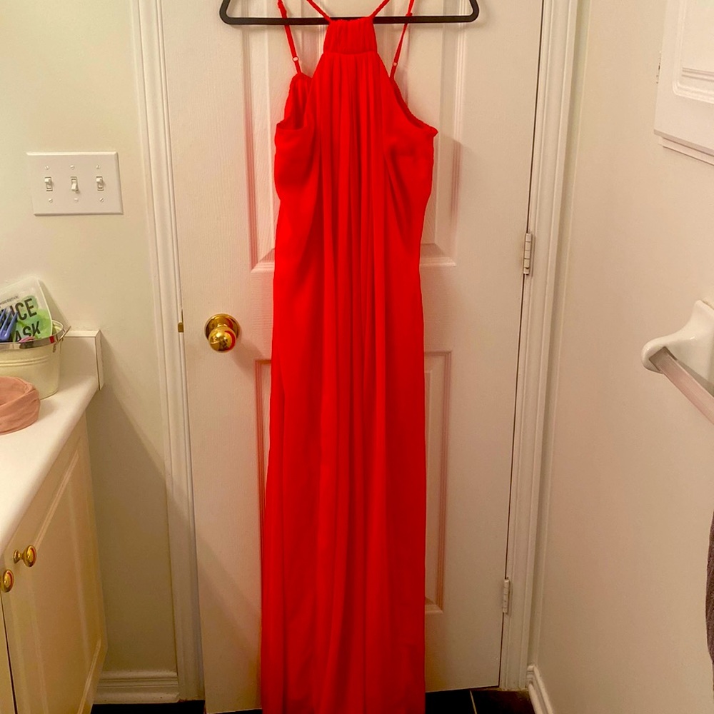 Beautiful long red dress